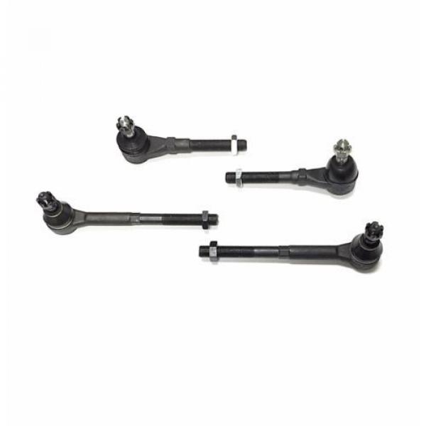 4 Pc New Steering Kit for Ford Expedition F-150 F-250 Inner &amp; Outer Tie Rod Ends #2 image