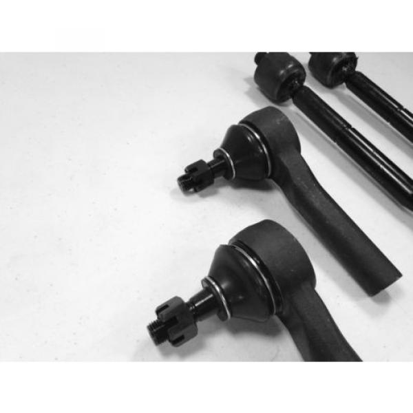 4 Pc Kit Tie Rod End Inner &amp; Outer For Dodge Gran Caravan 2005-2007 2Yr Warranty #4 image