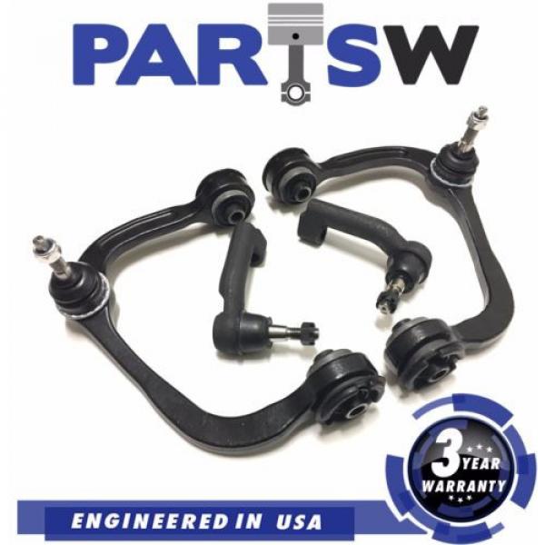 4 Pc New Suspension Kit for Lincoln Navigator Outer Tie Rod Ends &amp; Control Arms #1 image