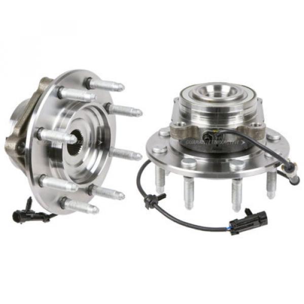 Pair New Front Left &amp; Right Wheel Hub Bearing Assembly For GMC Chevy 2WD 8 Stud #1 image