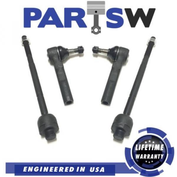 4 Pc Front Steering Kit for Silverado &amp; Sierra 1500 Inner &amp; Outer Tie Rod Ends #1 image