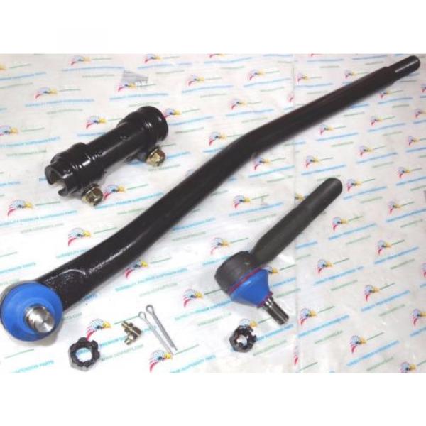 4WD 3PCS Drag Link Tie Rod End &amp; Adjusting Sleeve 99-04 Ford Excursion F250 F350 #2 image