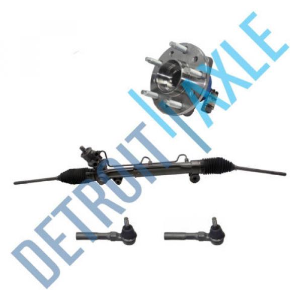 Power Steering Rack and Pinion + 2 Outer Tie Rod + Wheel Hub Bearing Assembly #1 image