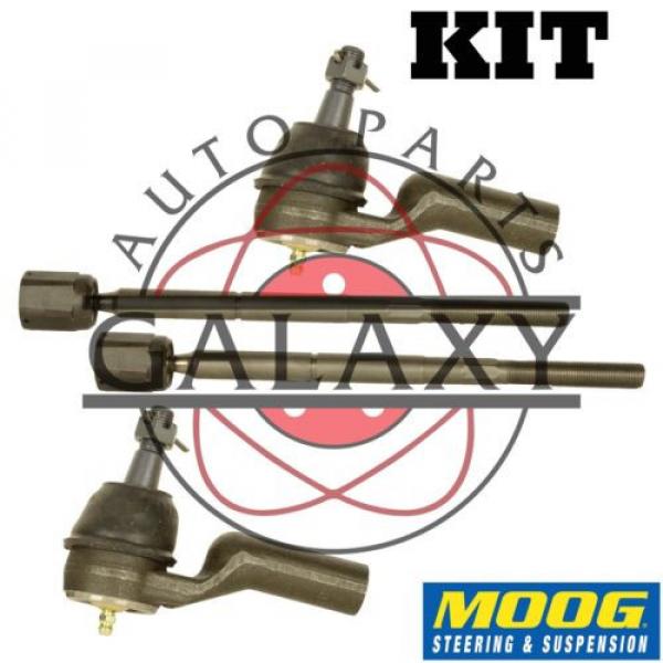 Moog New Inner &amp; Outer Tie Rod End PairS For Lincoln Continental 95-02 #1 image