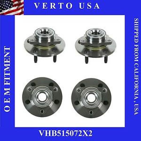 2 Wheel Bearing &amp; Hub Front Assembly w/Rear Wheel ABS for 02-08 Dodge Ram 1500 #1 image