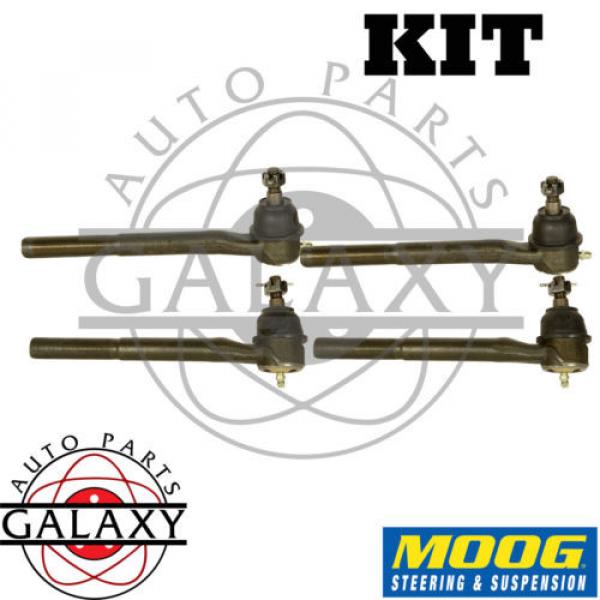 Moog New Inner &amp; Outer Tie Rod End PairS For Buick Chevrolet GMC Pontiac #1 image