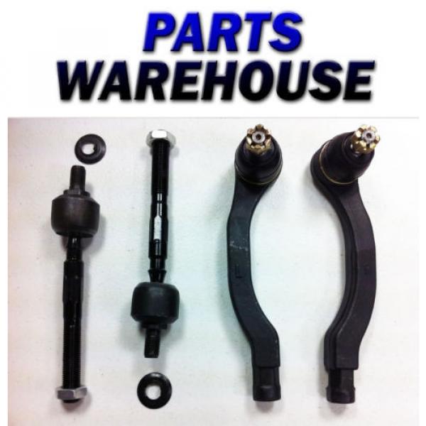 4 Set Inner Outer Tie Rod Ends Rh Lh Honda Civic Crx 1988 1991 Steering #1 image