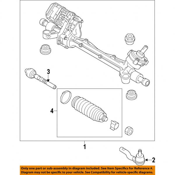 FORD OEM Steering Gear-Outer Tie Rod End BB5Z3A130B #1 image