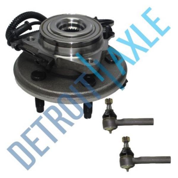 Front Wheel Hub &amp; Bearing Assembly &amp; 2 Outer Tie Rod End - Ford Lincoln 2WD 4x4 #1 image