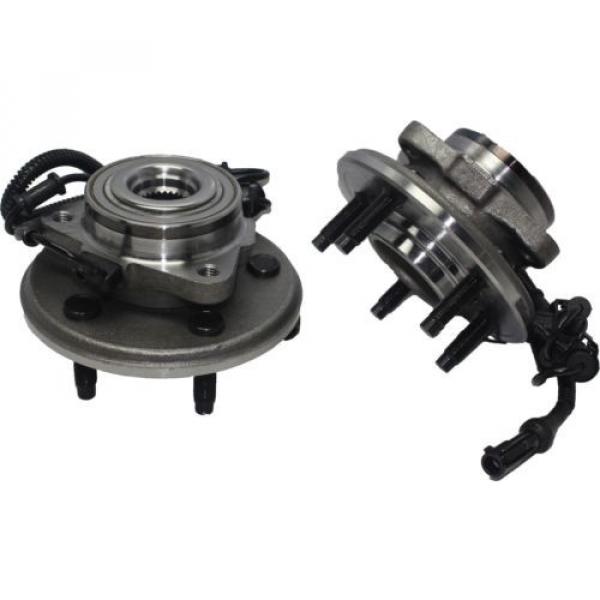 Front Wheel Hub &amp; Bearing Assembly &amp; 2 Outer Tie Rod End - Ford Lincoln 2WD 4x4 #3 image