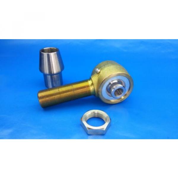 LH 7/8&#034; x 9/16 Bore Single Chromoly Rod End,Heim Joints(Bung 1-3/4 x .250) Flex #1 image