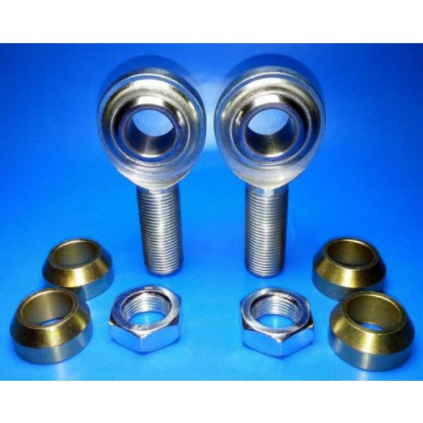 1/2&#034;-20 x 1/2&#034; Bore PanHard Rod End Kit, w/ Cone Spacers &amp; Jam Nuts,Heim Joints #1 image