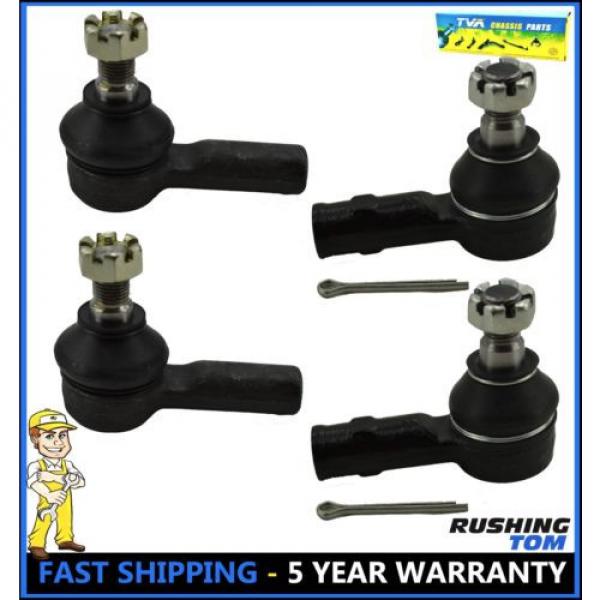 Honda Passport Isuzu Trooper Rodeo Amigo 4 Pc Kit Front Inner Outer Tie Rod End #1 image