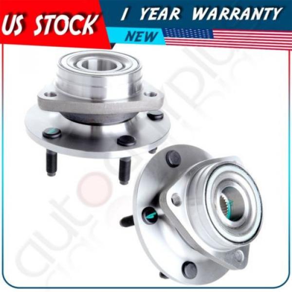 Pair(2) New Front Wheel Hub Bearing Assembly For 94-99 DODGE RAM 1500 4X4 4WD #1 image