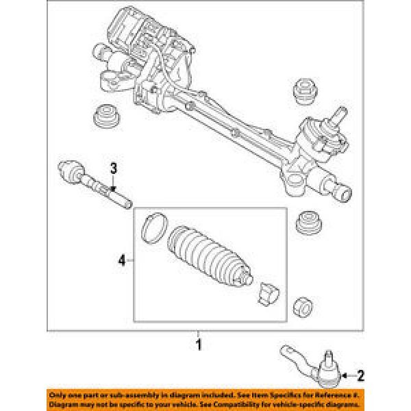 FORD OEM Steering Gear-Inner Tie Rod End BB5Z3280A #1 image