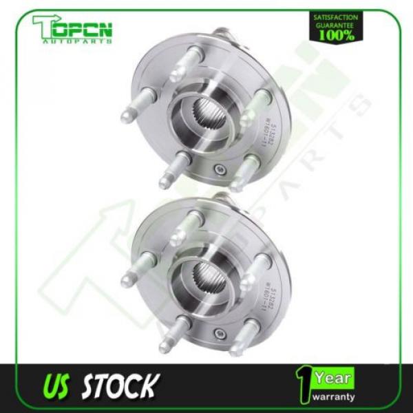 Pair Front/Rear Wheel Hub Bearing Assembly NEW For Cadillac CTS 10-13 Camaro ABS #1 image