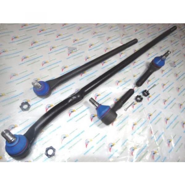 80-96 FORD F150 F250 F350 BRONCO 4PCS TIE ROD ENDS &amp; DRAG LINKS DS1017/18 ES2077 #1 image