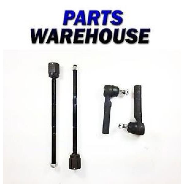 4 Pcs Kit Front Inner &amp; Outer Tie Rod Ends #1 image