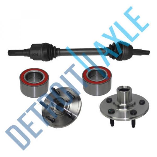 Rear Driver Side CV Axle Drive Shaft + 2 NEW Wheel Hub and Bearing Assembly #1 image