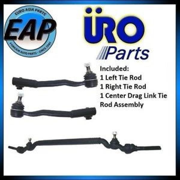 For BMW 740I 740IL 750IL Front Center Drag Link LFT RT Tie Rod Ball Joint Kit #1 image