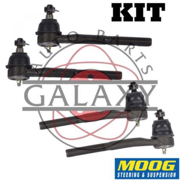 Moog New Inner &amp; Outer Tie Rod End Pairs For Bel Air Biscayne Caprice Impala #1 image