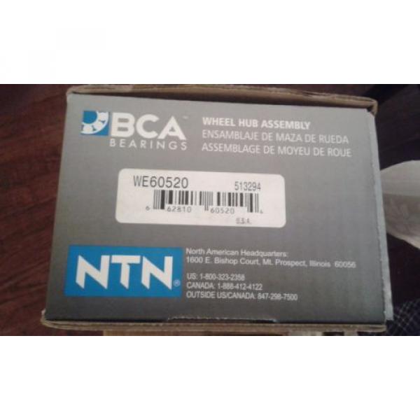 BCA Bearing WE60520  NTN Front WHEEL Hub Assembly  ORIGINAL BOX #4 image