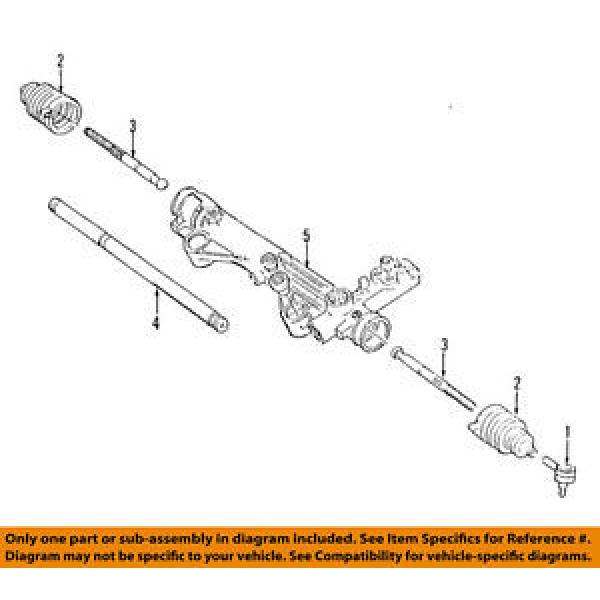 FORD OEM Steering Gear-Inner Tie Rod End 1F2Z3280AA #1 image