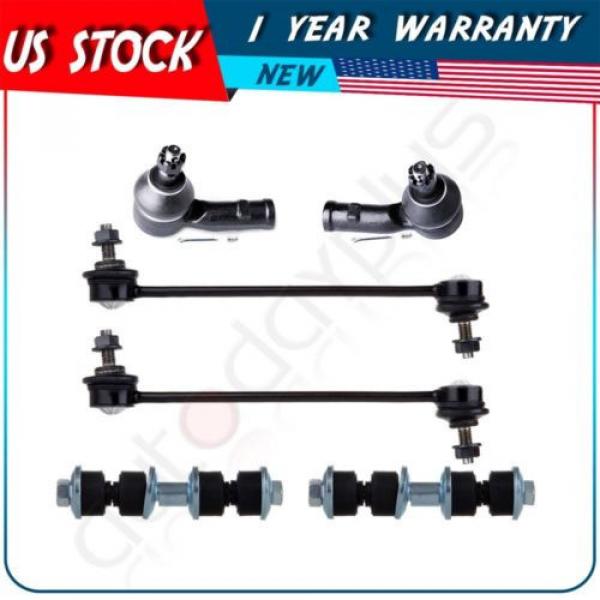 6 Pieces New Suspension Tie Rod End Sway Bar Kit for 2000-2006 Ford Focus #1 image