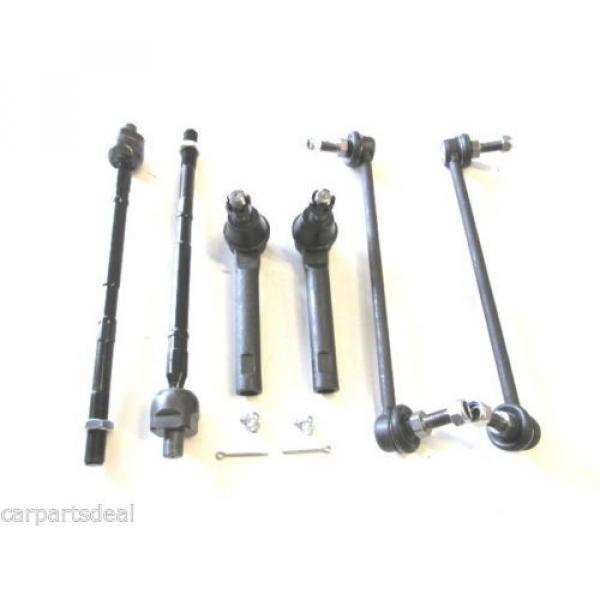 Fits Nissan Quest 04-09 Front Inner And Outer Tie Rod End &amp; Sway Bar Link 6Pcs #1 image