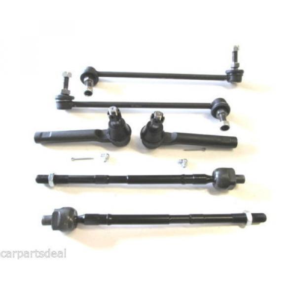 Fits Nissan Quest 04-09 Front Inner And Outer Tie Rod End &amp; Sway Bar Link 6Pcs #2 image