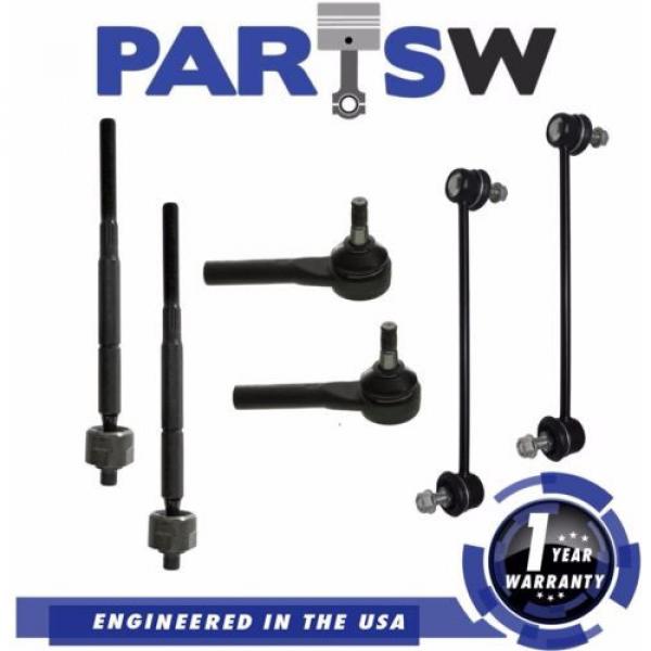 6 Piece Complete Front Suspension Kit for 2007-2014 Dodge Caliber Jeep Compass #1 image