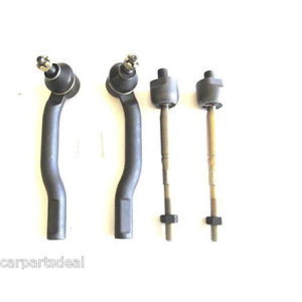 Fits Nissan Versa 2007-2009 Outer And Inner Tie Rod End 4Pcs Kit #1 image