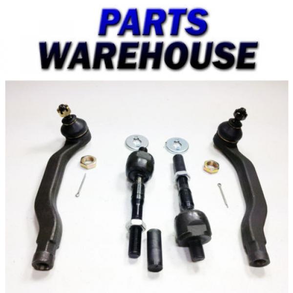 4 Tie Rod Ends Honda Accord 98-99-00-01-02 Outer Inner 1 Year Warranty #1 image