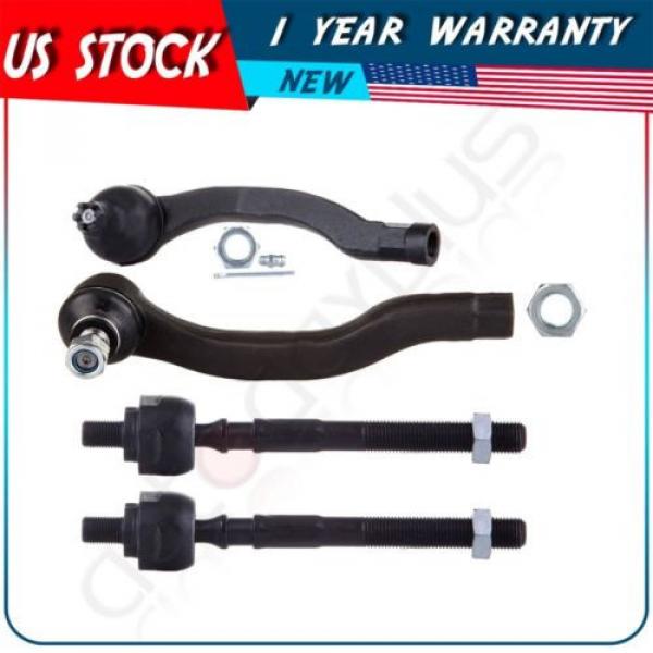 New Front Suspension Kit Set Outer Inner Tie Rod End For 1996-2000 Honda Civic #1 image