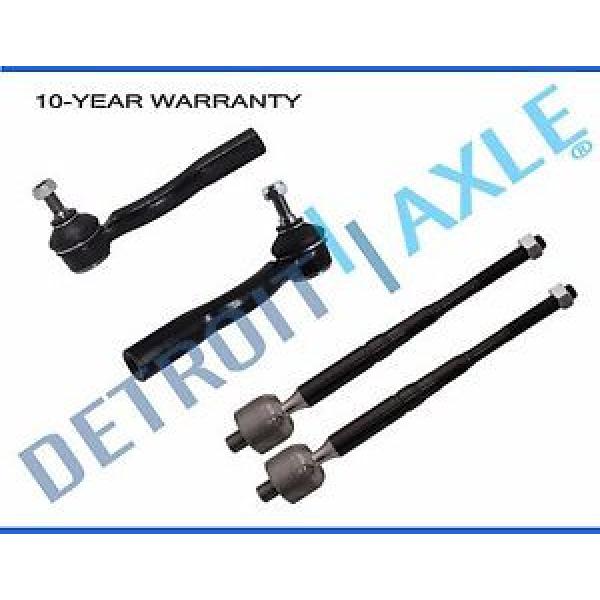 New (2) Inner and (2) Outer Tie Rod End Links for 2007-12 Nissan Sentra #1 image