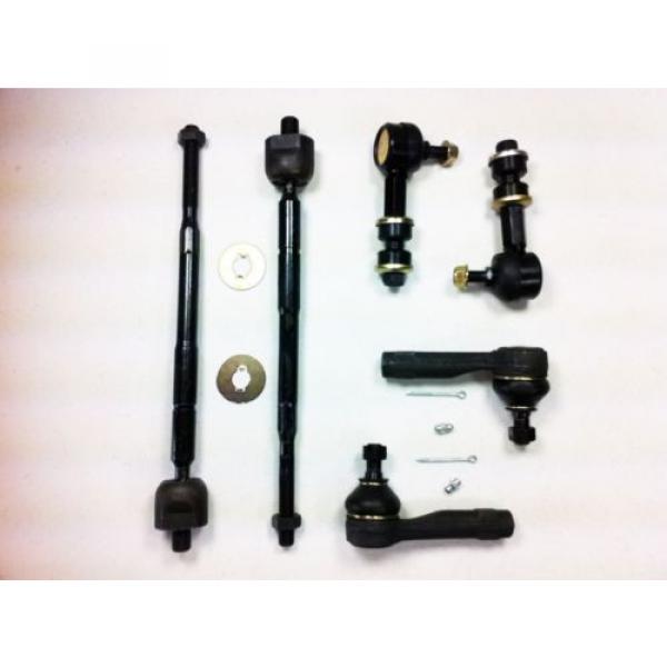 Kit 6 Tie Rod Ends Inner &amp; Outer Sway Bar Links 1998/01 1 Year Warranty #2 image