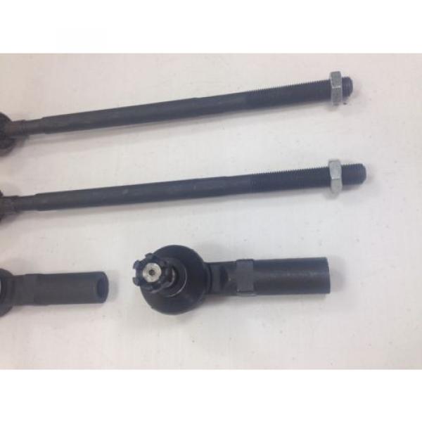 4 Piece Kit Includes Front Inner and Outer Tie Rod Ends  2 YEAR WARRANTY #3 image