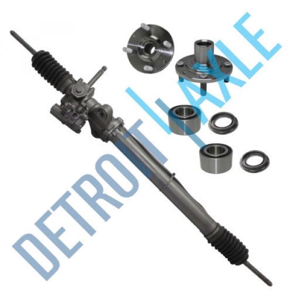 SET Power Steering Rack and Pinion + 2 Wheel Hub Bearing &amp; Assembly - w/o ABS #1 image