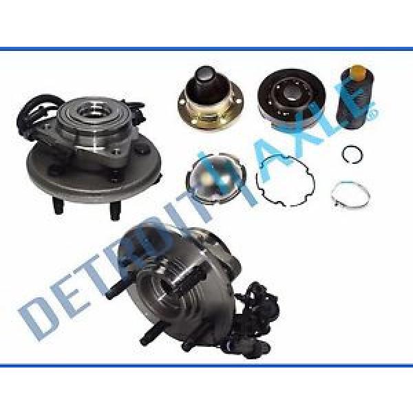 Front Drive Shaft CV Joint Repair Kit + Wheel Hubs for Ford Explorer 4x4 w/ ABS #1 image