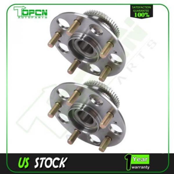 2 New Rear Left Or Right  Wheel Hub And Bearing Assembly For Honda  Accord W/ABS #1 image