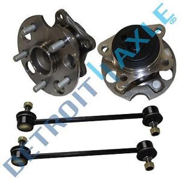 Brand New 4pc Kit: 2 Rear Wheel Bearing &amp; Hub Assembly + 2 Sway Bar End Link FWD #1 image