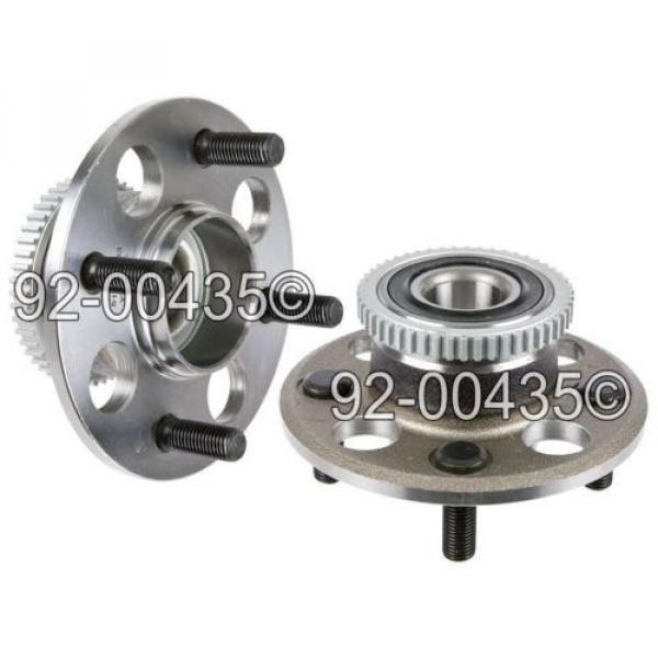 Pair New Rear Left &amp; Right Wheel Hub Bearing Assembly For Civic W/ Abs &amp; Drums #1 image