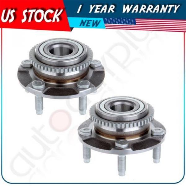 New Pair Of 2 Front Wheel Hub Bearing Assembly Fits Ford Mustang 1994-2004 #1 image