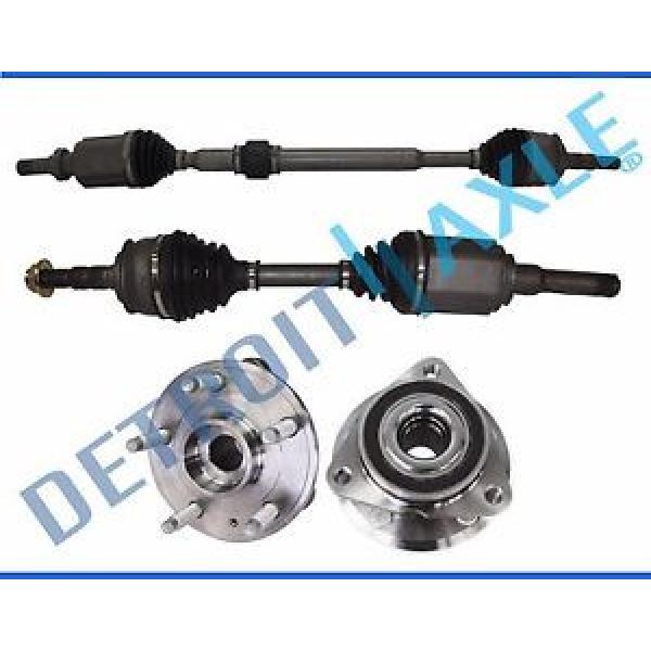 2 Front Left and Right CV Axle Shaft + 2 Wheel Bearing and Hub Assembly 5 lug #1 image