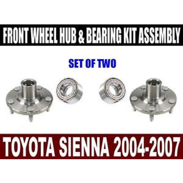 Toyota Sienna Front Wheel Hub and Bearing Kit Assembly 2004-2007  SET OF TWO #1 image