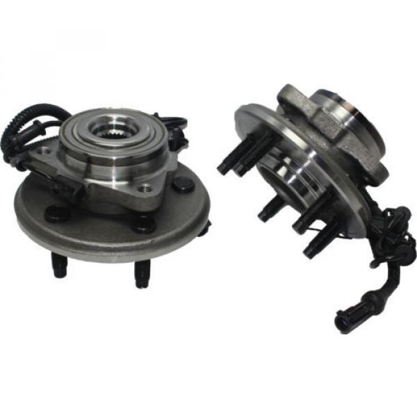 Both (2) New Complete Front Wheel Hub and Bearing Assembly w/ ABS for Explorer #4 image