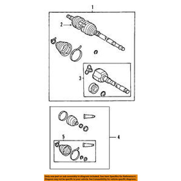 Pontiac GM OEM 03-08 Vibe-Front Inner CV Constant Velocity Joint Boot 88972709 #1 image