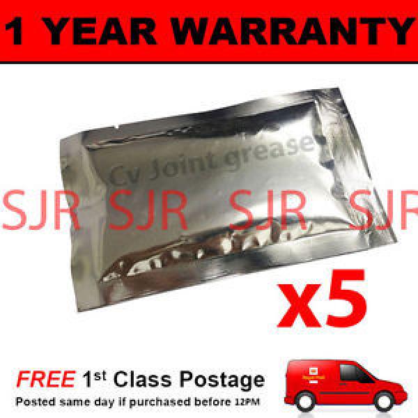 5 X 60g GREASE SACHET FOR USE WITH CV JOINTS DRIVESHAFTS GAITERS #1 image