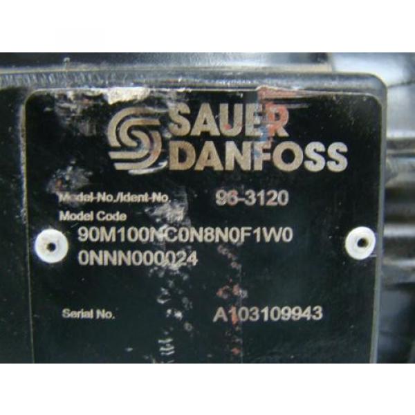 SAUER DANFOSS AXIAL PISTON HYDRAULIC MOTOR 1.72 SHAFT 90M100NC0N8N0F1 Pump #5 image