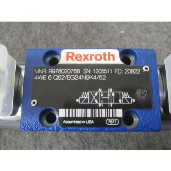 NEW REXROTH DIRECTIONAL VALVE # 4WE6Q62/EG24N9K4/62 #1 image